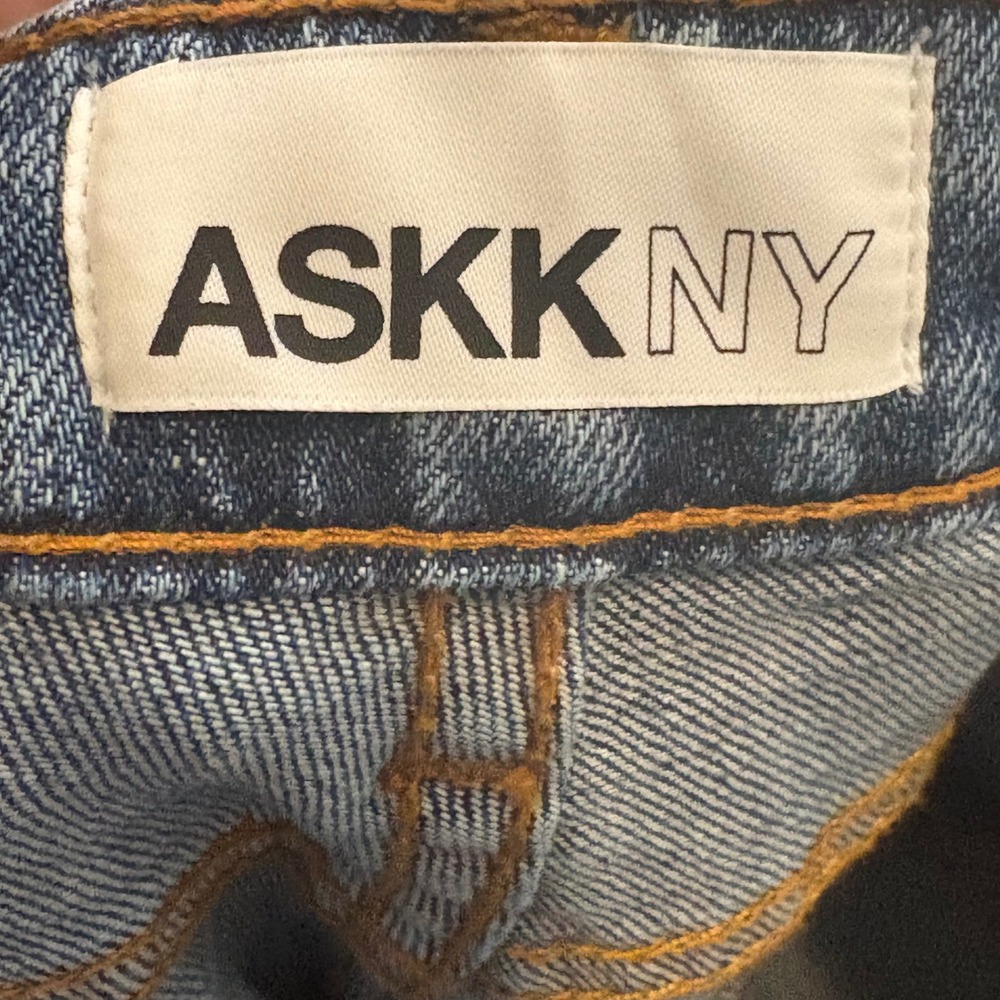 ASKK NY Juniper Tracker Wide Leg High Rise Jeans Womens Size 27 - Picture 11 of 13